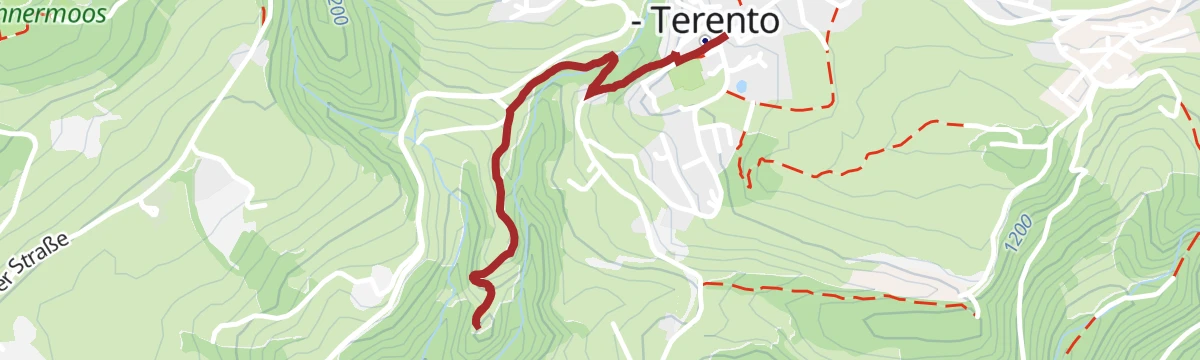 Route map: Path of Reflection St. Zeno/Terenten